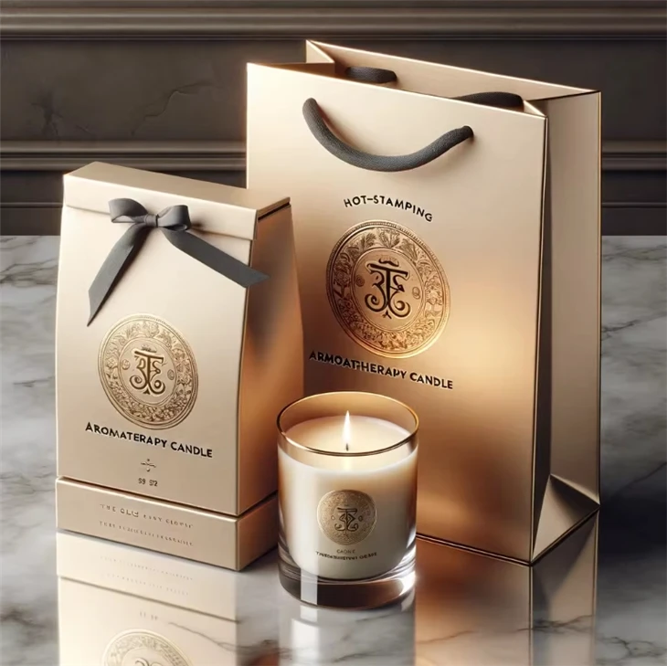 Customized Logo Colourful Luxury Fancy Candle Diffuser Jars With Lid And Boxes Packaging 10oz Candle Packaging Box And Paper Bag