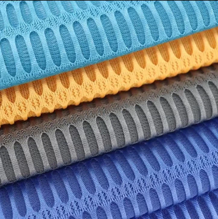 Long Eye Sandwich Mesh Fabrics Air Mesh Fabric For Shoes Polyester Knitting Honeycomb Mesh Fabric